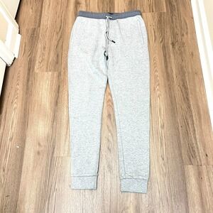 NWT Bugatchi Mens Jogger Pants Small Gray Drawstring Sweatpants‎ Athleisure